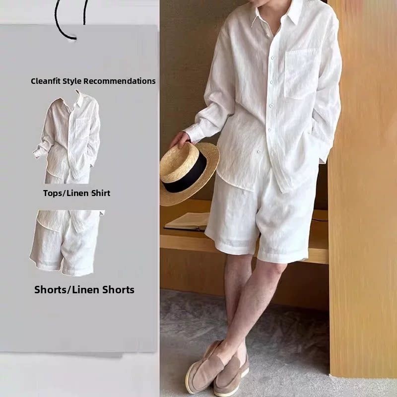 Lightweight Breathable Cotton  - Linen Shirt Breathable ulasan dan harga