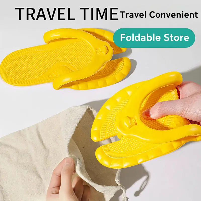 Compact Travel Slippers Women  - Flip Flop Leather Men ulasan dan harga