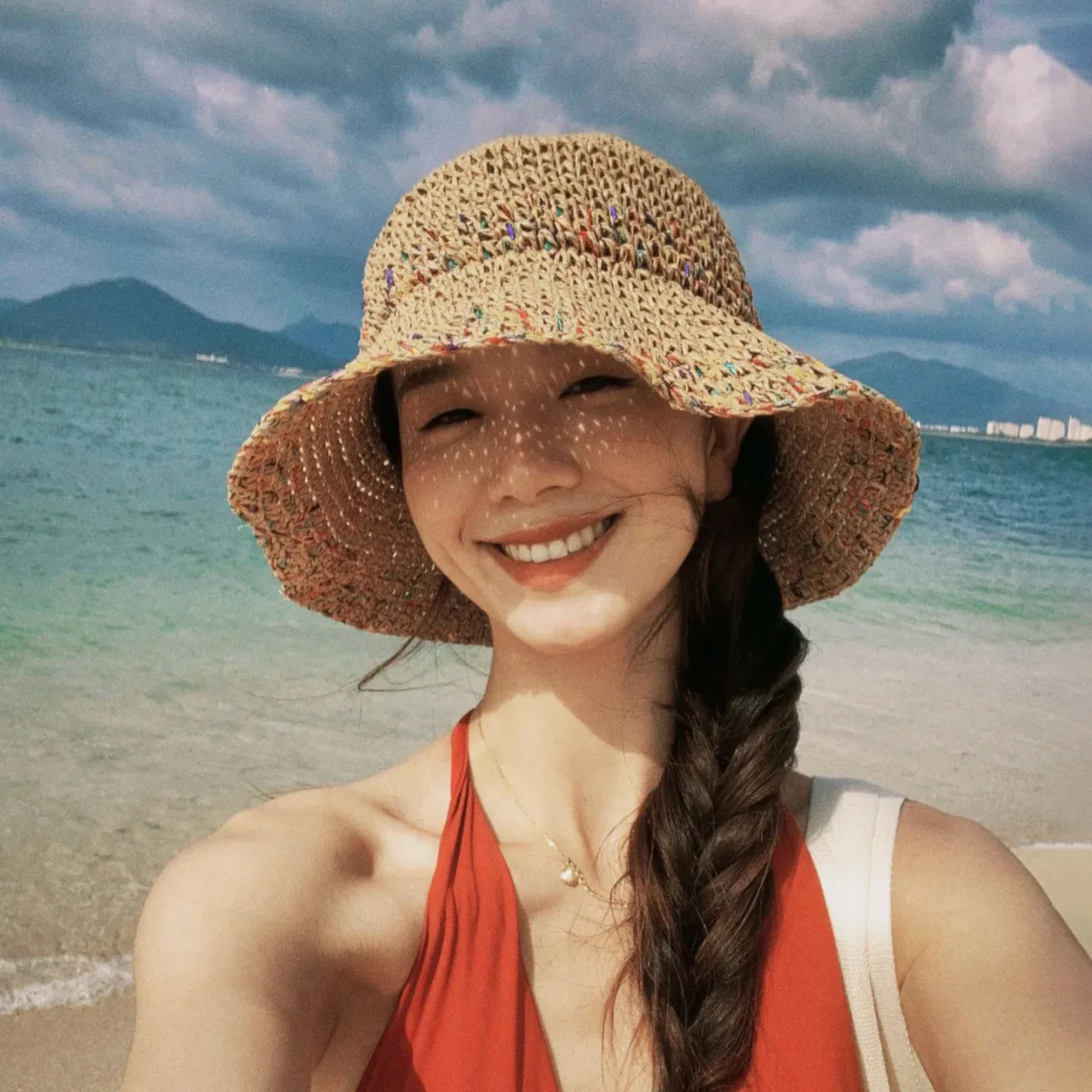 Summer Sun Hats for Women Stra - Bucket Hat Straw ulasan dan harga