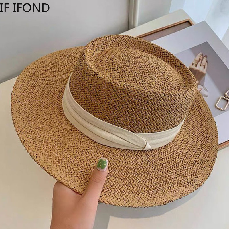 Spring Summer Breathable Straw - Bucket Hat Straw ulasan dan harga